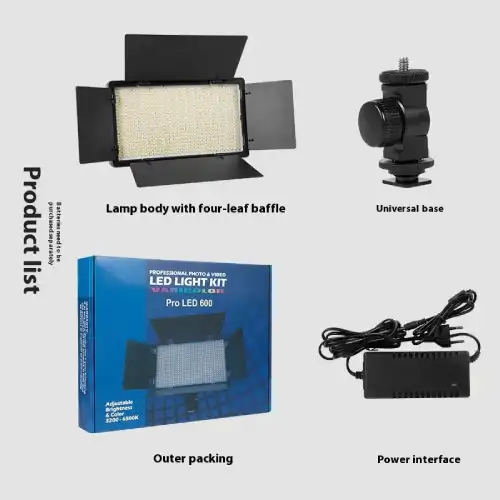 Lumière led d'éclairage projecteur Projecteur U600 / U800 Flat Panel LED Video Light