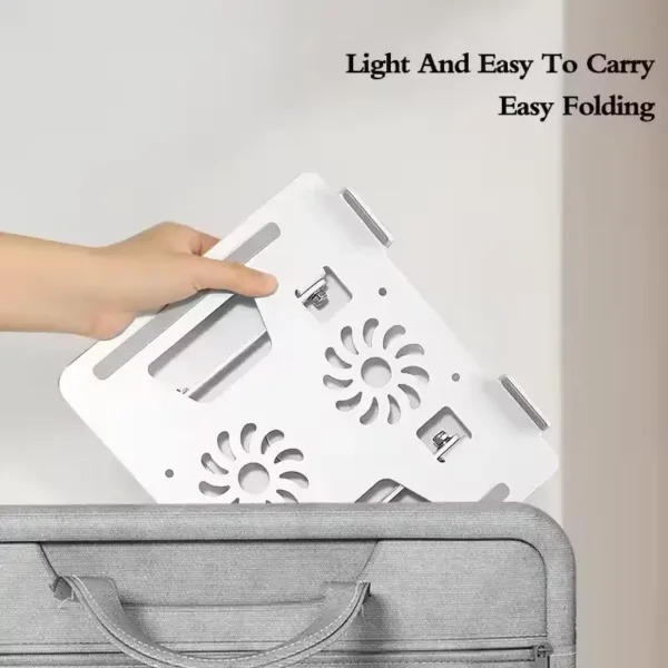 Pose ordinateur rotation 360° et refroidisseurs Support ventilé 360° pour ordinateur portable – Refroidissement actif & ergonomie optimisée