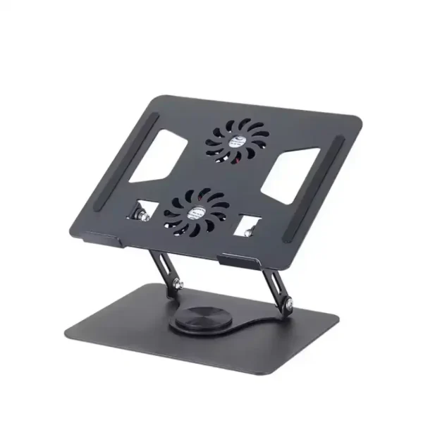 Support ordinateur avec 2 refroidisseurs à rotation 360° Support ordinateur avec refroidisseur et rotatif à 360