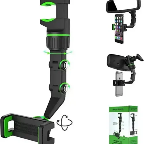 Support téléphone pour voiture rétroviseurs avant rotatif à 960° Support Téléphone Voiture Multifonction 360° - Fixation Rétroviseur et Table