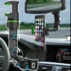 Support Téléphone Voiture Multifonction 360° - Fixation Rétroviseur et Table