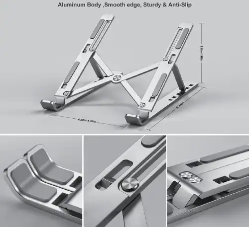 pose ordinateur portable Support ordinateur simple réglable et pliable : Travaillez sans douleur, partout