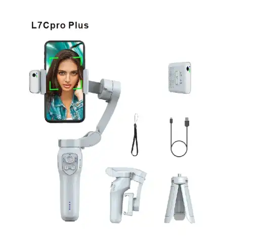 stabilisateur d'image avec led 3 axas Gimbal Stabilisateur 3-Axas Pliable