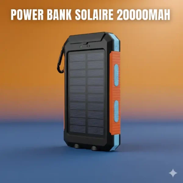 Power Bank Solaire 20 000 mAh