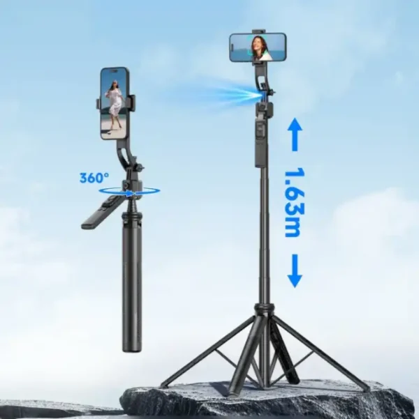 Trépied professionnel avec IA Le stabilisateur C17 intelligent qui te suit partout